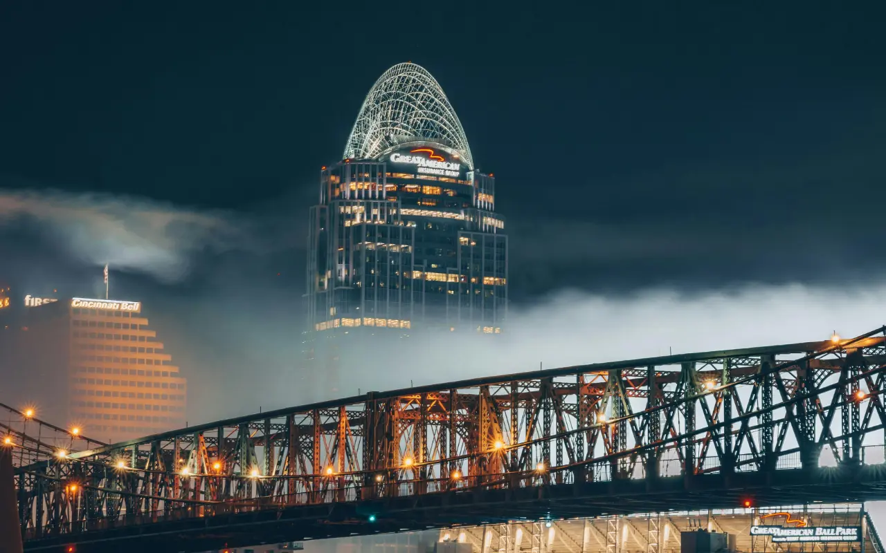 Cincinnati at night